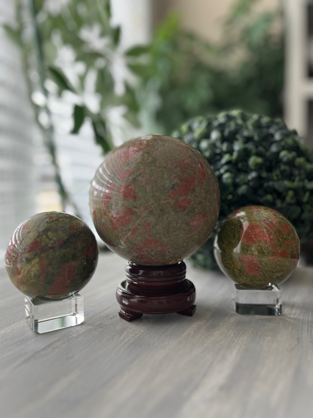 Unakite sphere